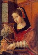 Jan van Hemessen Woman Weighing Gold oil